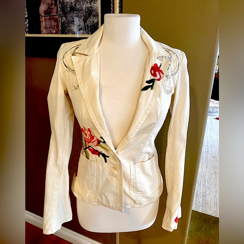 JW LOS ANGLES LIMITED EDITION EMBROIDERED BLAZER ~ XS